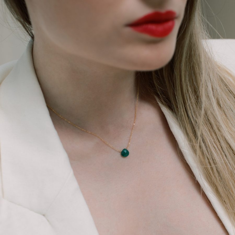 Collana corta GEORGETTE Verde - immagine 2